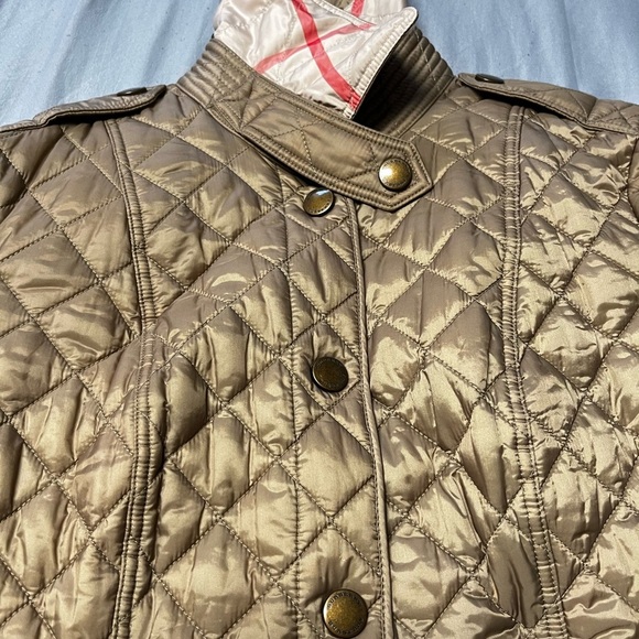 Burberry Quilted Jacket  Taupe or Brown - Picture 3 of 9